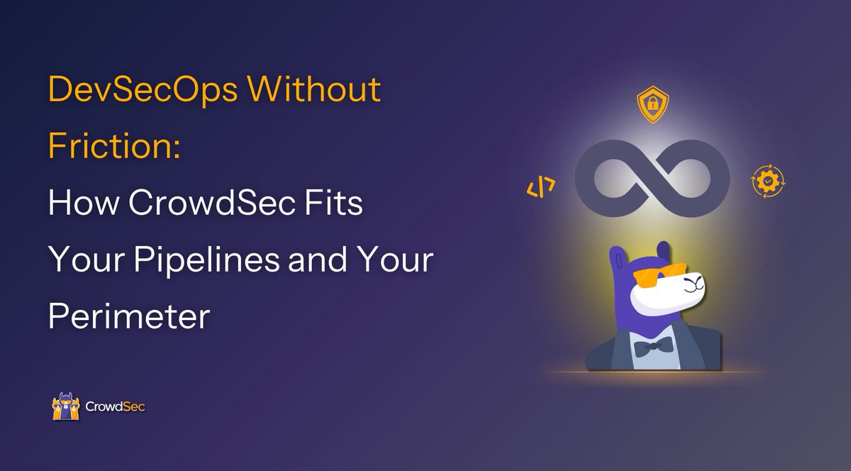 Crowd_Security's tweet image. DevSecOps wins when:
- Delivery stays fast
- Prod stays boring

In our latest article, we show how CrowdSec:
🛡 adds runtime guardrails from the logs/HTTP you already have
🚫 pre-filters known-bad at L3/L4/L7 to save capacity &amp;amp; SIEM budget
⚙️ plugs into your WAF/CDN/FW/LB without…