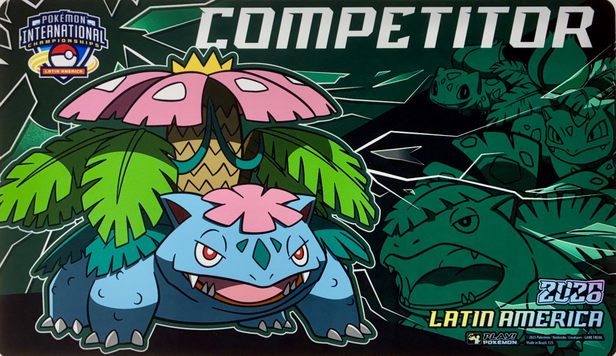 【海外正規品】 LAIC コンペティター プレイマット メガフシギバナ 海外大会限定】 LAIC コンペティター プレイマット メガフシギバナ