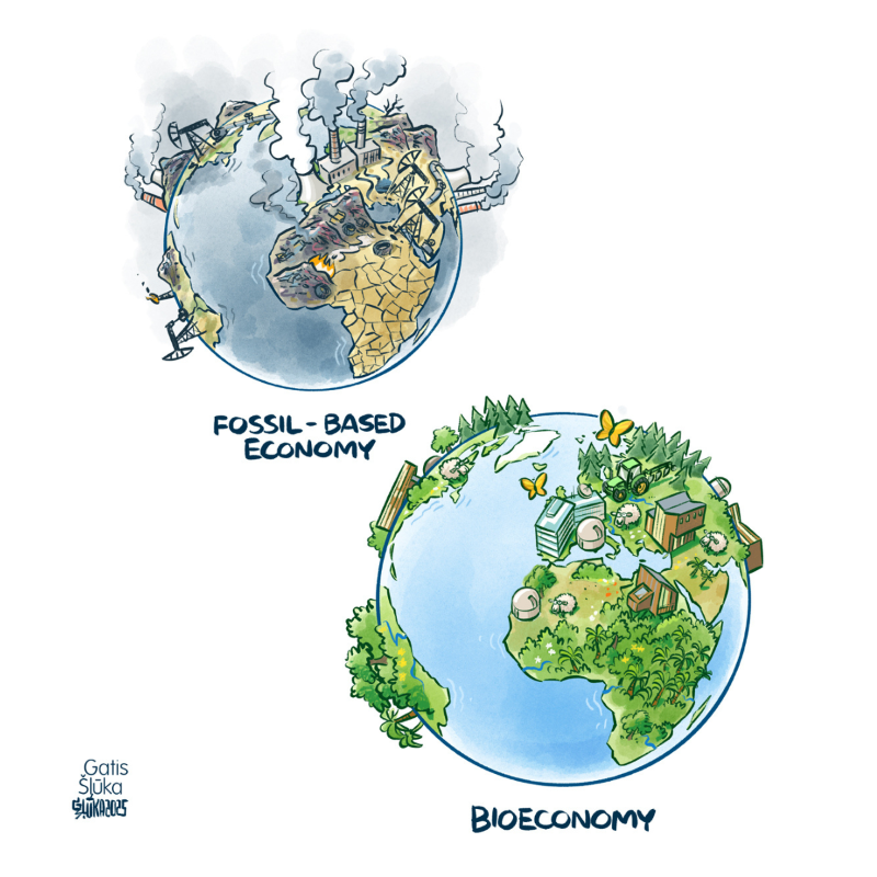 EU_Commission's tweet photo. 🌿We’re launching a new EU Bioeconomy Strategy to cut fossil fuel use and boost green growth.

Using renewable biological resources from land and sea, we’re creating jobs, driving innovation, and promoting circular, sustainable solutions.