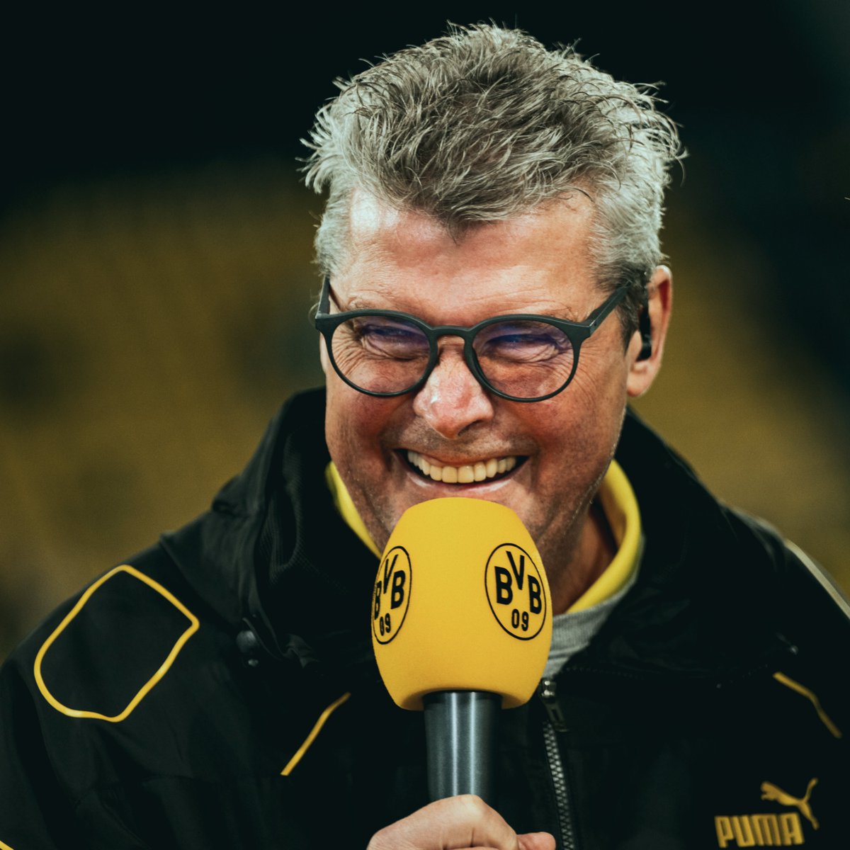 BVB's tweet image. 😍 Immer ein Lächeln im Gesicht: Heute feiert unsere Legende und Stadionsprecher seinen 64. Geburtstag. Alles Gute, lieber Nobby! 🎉🎂