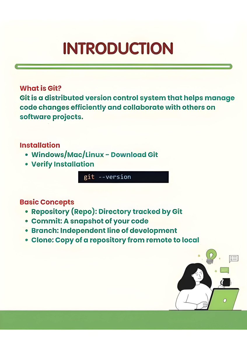 11xcoder's tweet image. Ready to level up your collaborative coding and project management? Git is the indispensable tool for every developer, helping you manage change, recover mistakes, and work seamlessly with a team.

#GitMastery #VersionControl #DeveloperLife #CodingTips