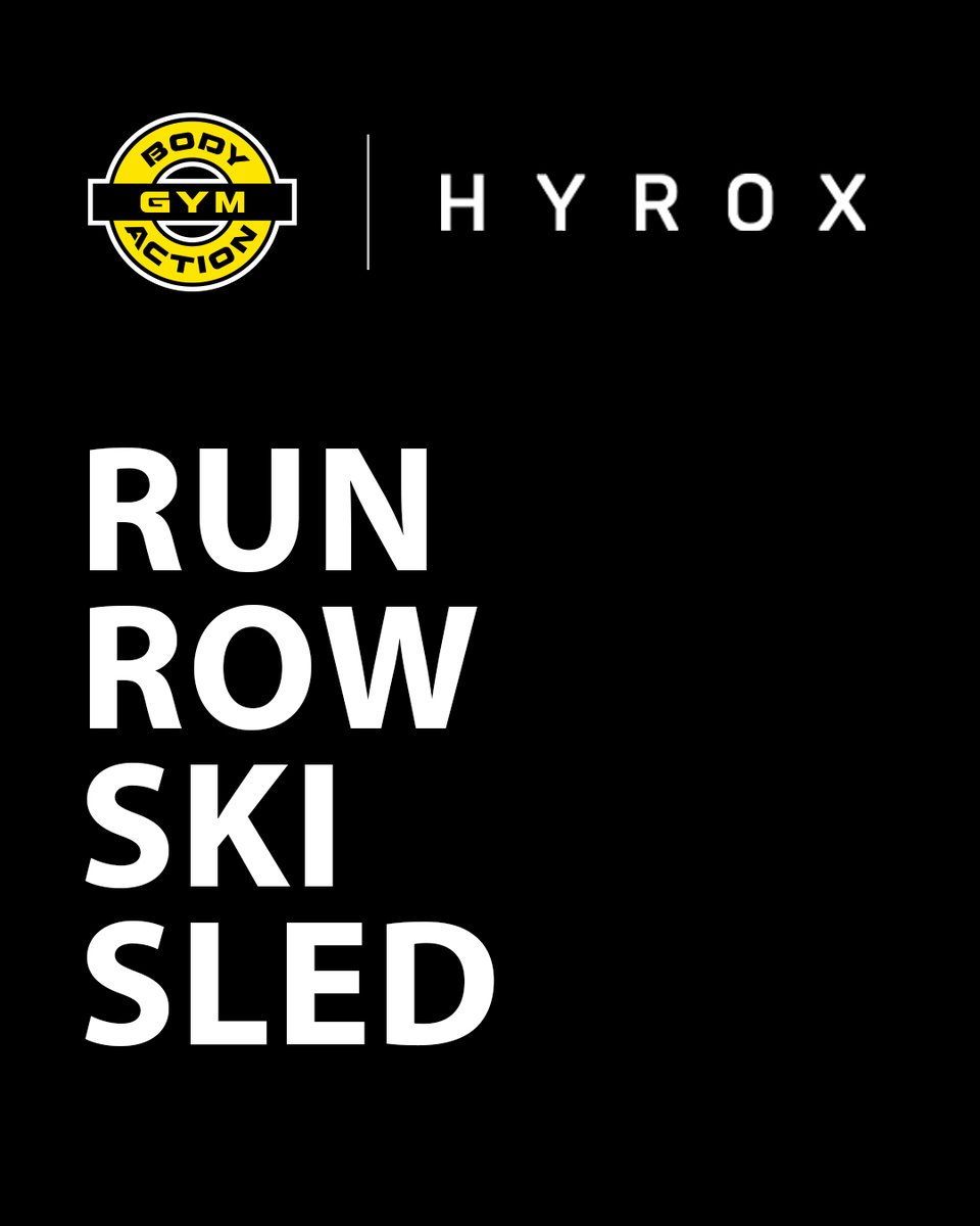 BodyActionGym's tweet image. Friends don’t let friends miss HYROX. 💥 Grab your training partner, bring the energy, and take on the ultimate test of strength and endurance — together.

#BodyActionGym #HYROX #TrainTogether #StrongerWithFriends #6StarPerformance