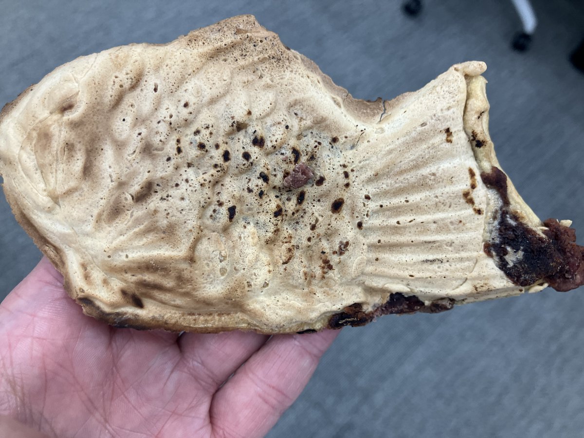 残業してたらたいやきが差し入れ来た。まいにちまいにちぼくらは涙　＃たいやきくん