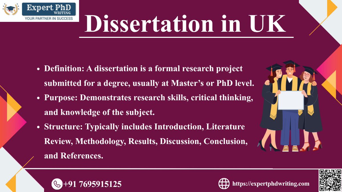 expertphdassist's tweet image. Dissertation in the UK – Quick Guide
Learn the key elements of a UK dissertation from structure to purpose. Perfect for Master’s &amp;amp; PhD students!

📲 wa.me/917695915125
 | 🌐 expertphdwriting.com

#DissertationGuide #StudyInUK #ResearchSkills #PhDWritingHelp #AcademicTips