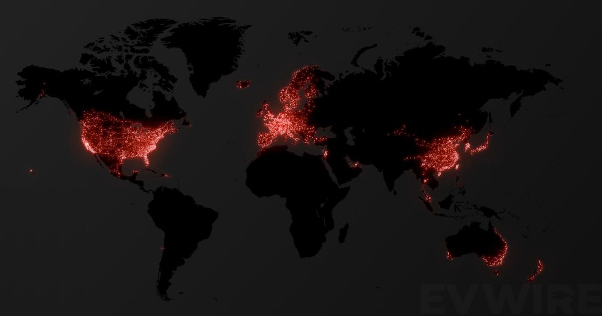 There is currently just one EV charging network on the whole planet that covers our little Earth like this