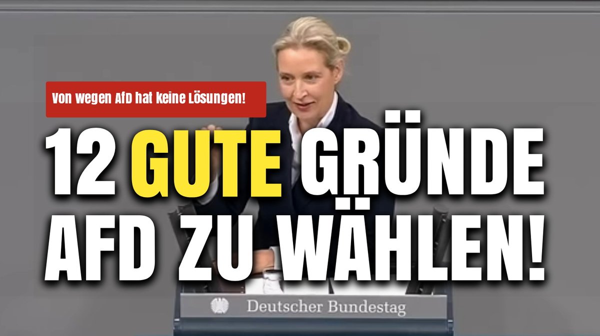 Wer noch immer die Lüge verbreitet, die AfD würde nur hetzen und keine Lösungen aufzeigen ist vollkommen brainwashed. Für Euch habe ich alles übersichtlich inkl. Konklusio zusammengefasst:

1️⃣ Energiewende beenden, Kernkraft reaktivieren, günstiges Erdgas/Öl aus Russland