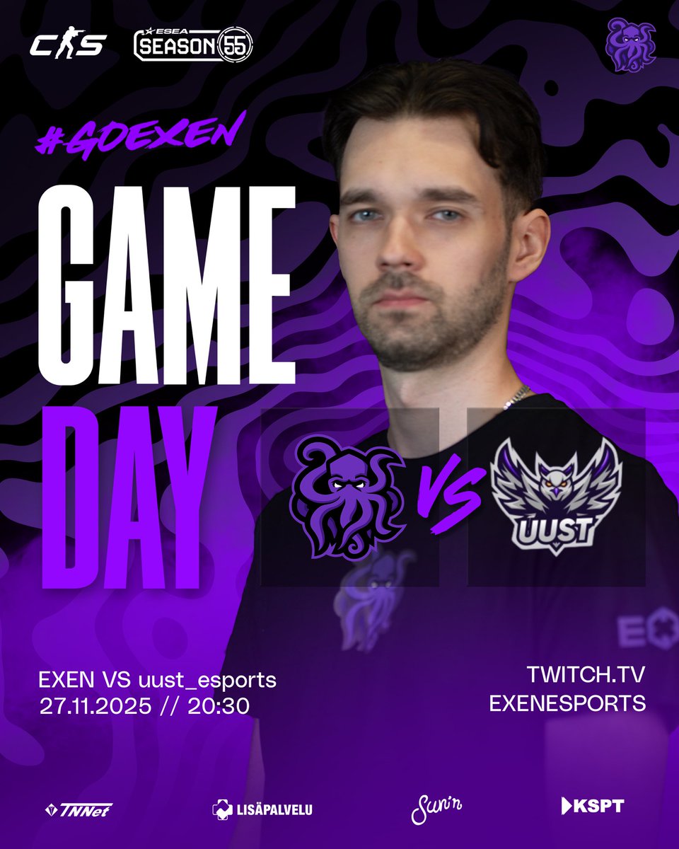 Playoffit jatkuu 😎 tune in!! 

🆚: uust_esports
⏰: 20:30
📺: twitch.tv/exenesports 

#goEXEN #esportsfi