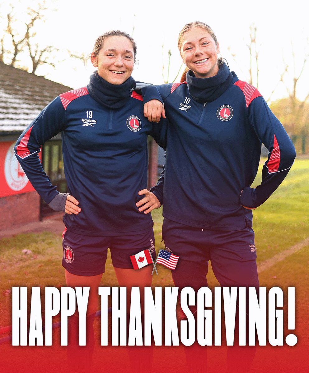CAFCWomen's tweet image. Wishing all Charlton supporters celebrating today a very Happy Thanksgiving ❤️

#cafc
