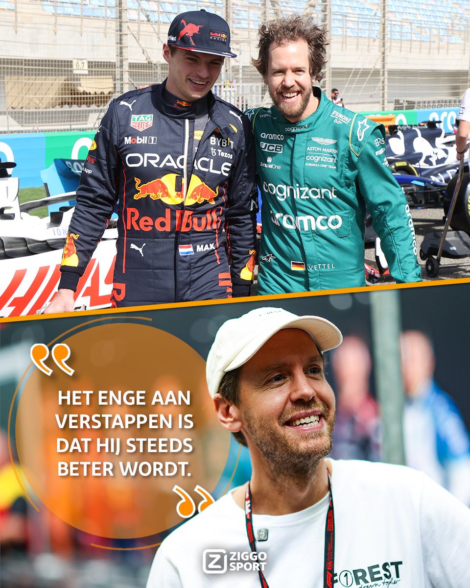 Seb ❤️‍🔥 Max 
'We weten dat hij goed is, maar hij werkt nog steeds hard achter de schermen en wil nog beter worden’, aldus Vettel bij Beyond The Grid 🎙️

🍻 Race Café
⏰ Vrijdag, 22:30 uur
🍿 Ziggo Sport

#ZiggoSport #F1 #SebastianVettel