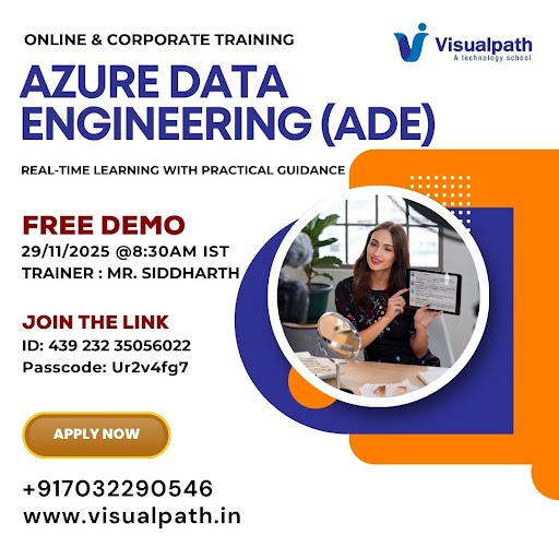 KLvisualpath99's tweet image. Live Demo Details:
Trainer: Mr. Siddharth 
Date: November 29th, 2025 Time: 8:30 AM IST
🔗 Join Link: teams.microsoft.com/meet/439232350…
Meeting ID: 439 232 35056022
Passcode: Ur2v4fg7
Call/WhatsApp: +91-7032290546
🌐 Course Info: visualpath.in/online-azure-d…

@VisualpathPro #AzureDataEngineer
