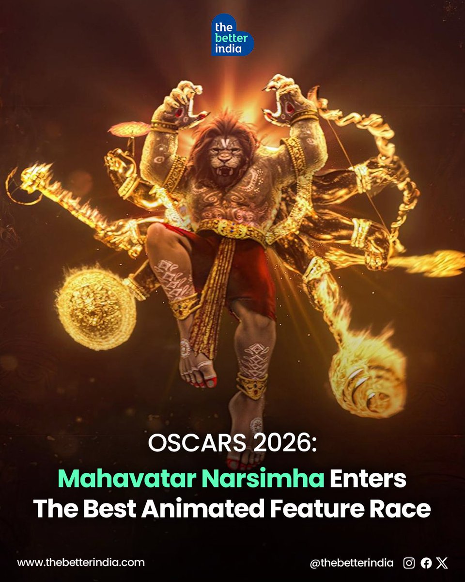 An Indian animated film is making waves at the Oscars. 

With a stunning blend of 2D and 3D animation, anime-inspired visuals, and high-octane action sequences, Mahavatar Narsimha has set a new benchmark for Indian animated cinema.

Released earlier this year, it quickly became