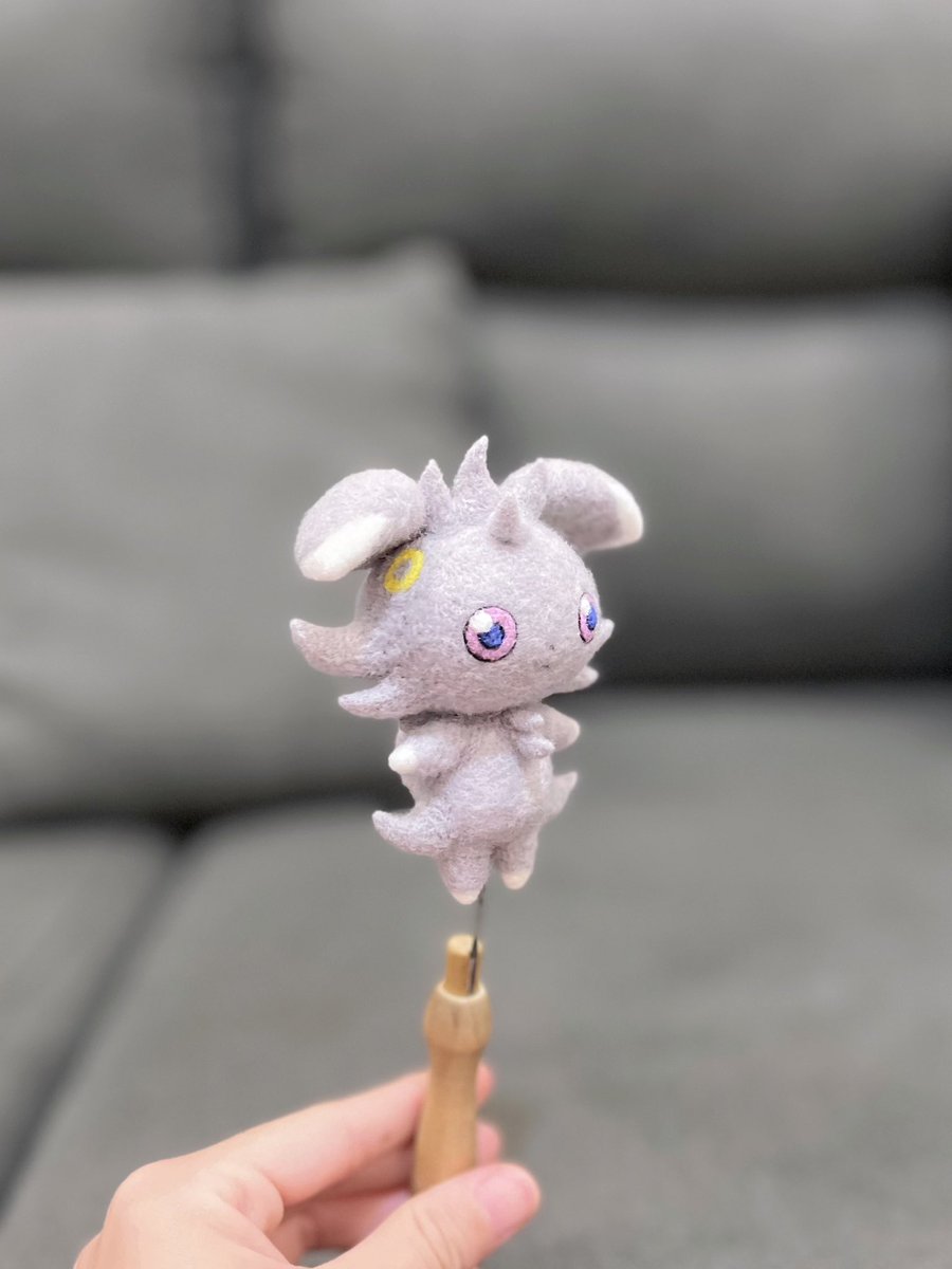 羊毛フェルト☆星屑集め部隊(灰白さん) 羊毛フェルト☆星屑集め部隊(白