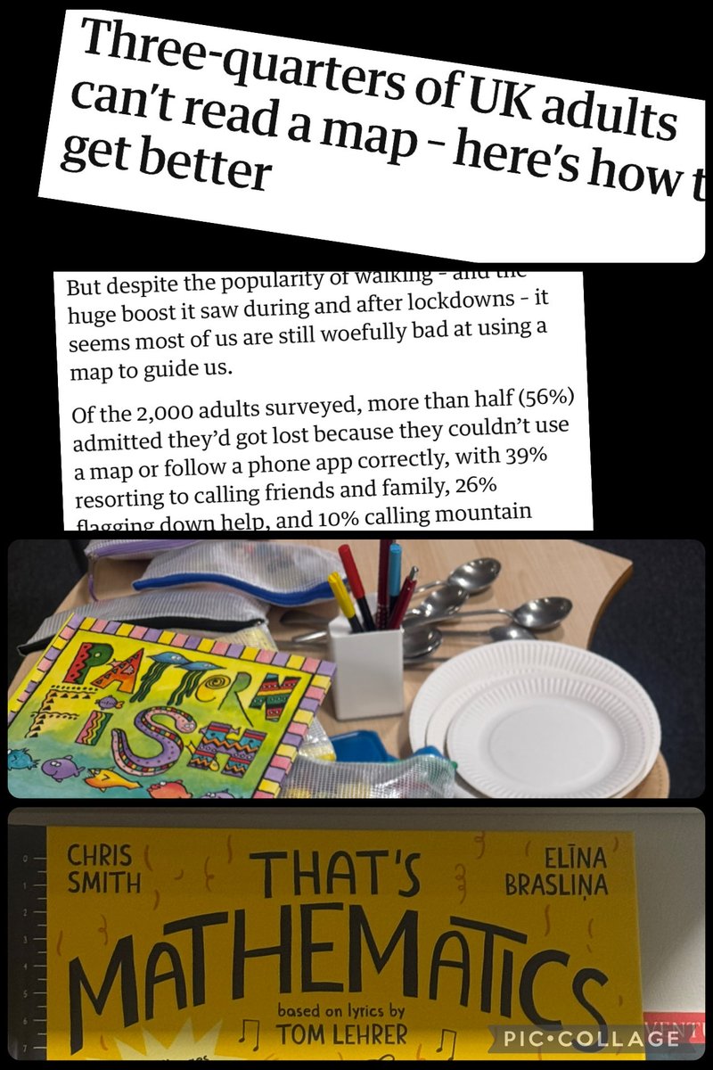 HyperHelga's tweet image. 3/4 of adults struggle to read a map! Spatial reasoning (such as map reading) underpins all areas of mathematics &amp;amp; yet we find it’s often under valued in schools, with arithmetic taking priority. ⁦@CentralMathsHub⁩ offer EYs &amp;amp; Primary SKTM programmes with SR focus