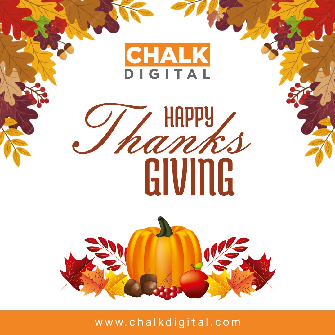 Happy Thanksgiving from Chalk Digital! 🍁

.

.

.

#Thanksgiving #Thanksgivingday #ChalkDigital