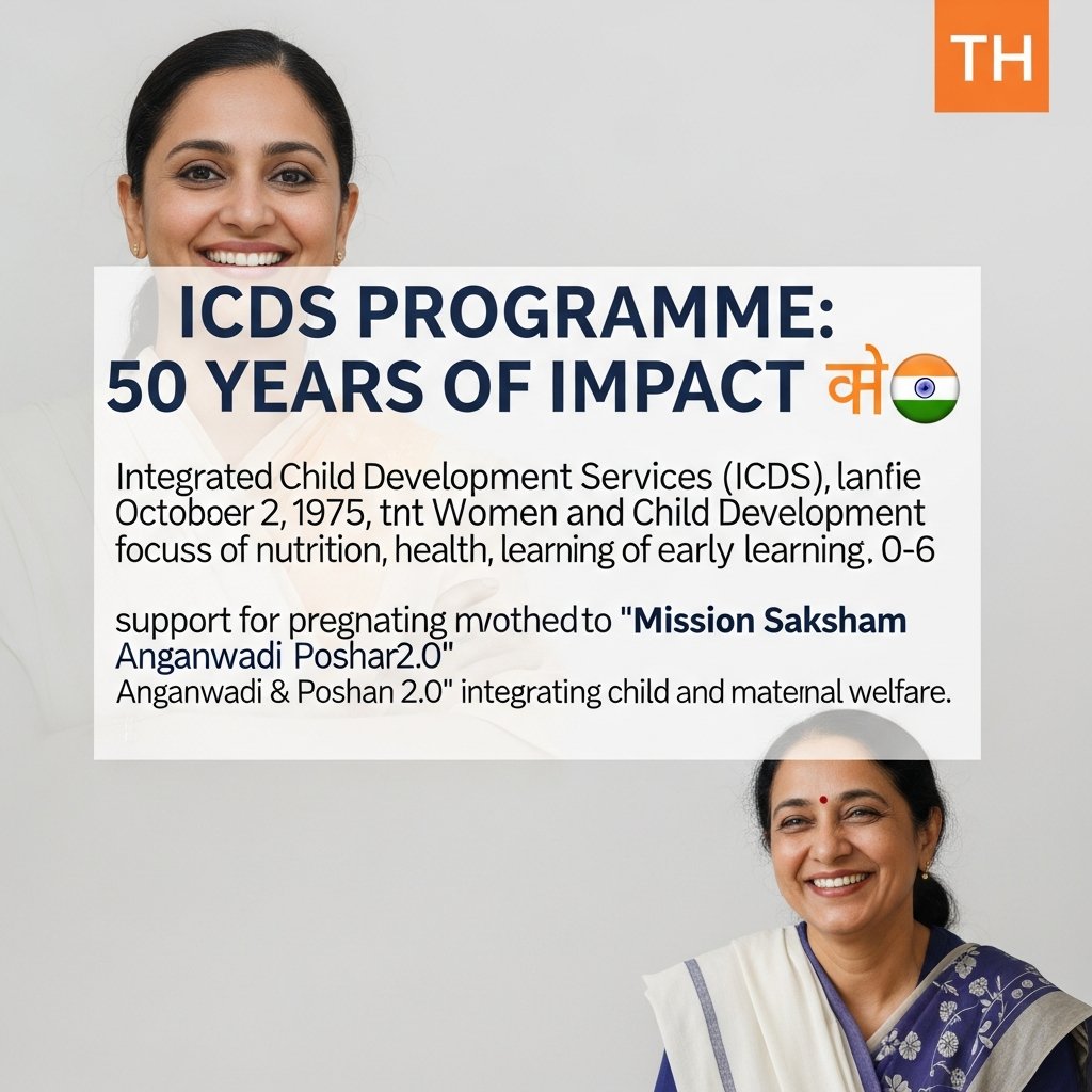 PrepAiro_UPSC's tweet image. ICDS PROGRAMME: 50 YEARS OF IMPACT 🇮🇳

Integrated Child Development Services (ICDS) is a flagship programme launched on 2nd October 1975 by the Ministry of Women and Child Development. It aims to enhance nutrition, health, and early learning for children aged 0-6 years, while…