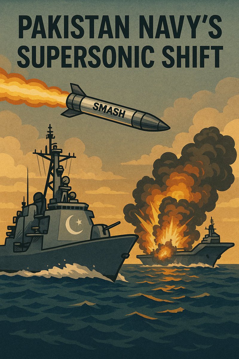 **🇵🇰 PAKISTAN NAVY UNLEASHES GAME-CHANGER: SMASH Missile Redefines Indian Ocean Power Balance**

🚀 **Supersonic Strike:** SMASH missile test successful—350-400km range, high-velocity impact.

⚓ **Carrier-Killer Capability:** Designed to cripple major warships, including
