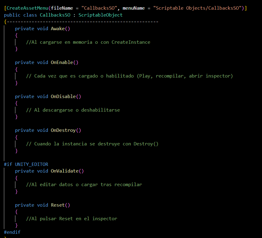 ElenaImagineer's tweet image. #unitytips

¿Sabías que los ScriptableObject tienen sus propias callbacks? 👀

Métodos como OnEnable, OnDisable, OnValidate o Reset te permiten inicializar datos, validar cambios y depurar tus SO 🔥

#gamedev #indiedev