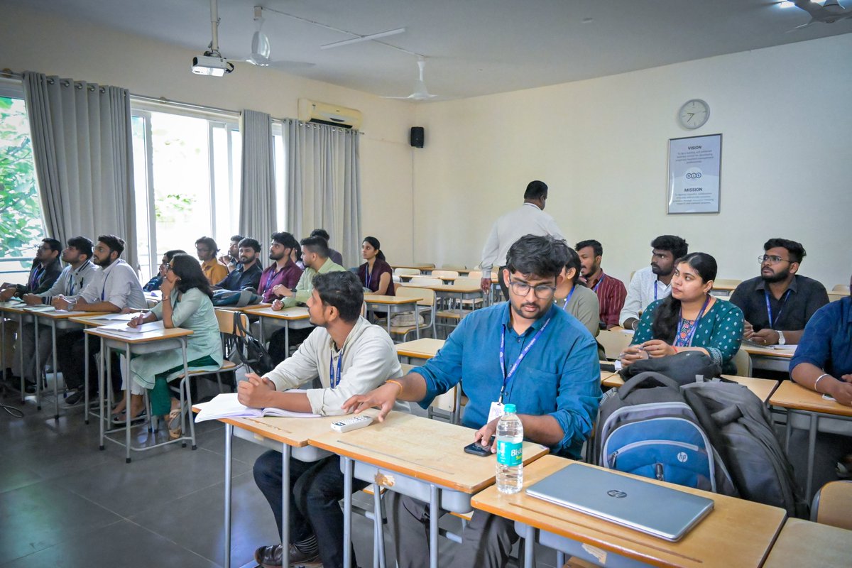 nsbindia's tweet image. NSB Bangalore organized a Guest Lecture by Mr. Ramana Kumar on ‘Technological Interventions in E-commerce’ for PGDM LSCM students on 19 Nov 2025, sharing key insights on emerging E-commerce technologies.
#NSBAcademy #GuestLecture #EcommerceTechnology #LSCM #PGDMStudents