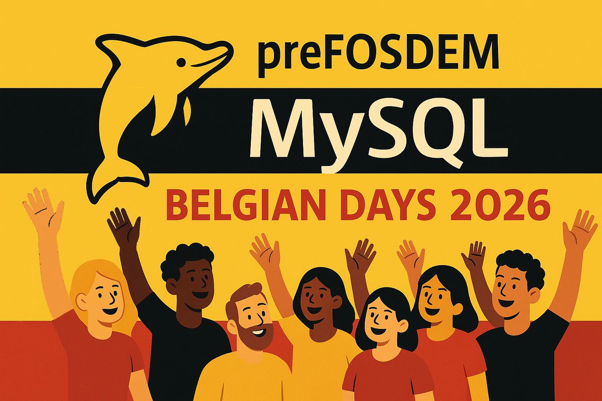lefred's tweet image. preFOSDEM ⚙️ #MySQL 🐬 Belgian Days 🇧🇪 📆 Call for Papers is now open: buff.ly/3cQZjtK  #MySQLCommunity #CfP