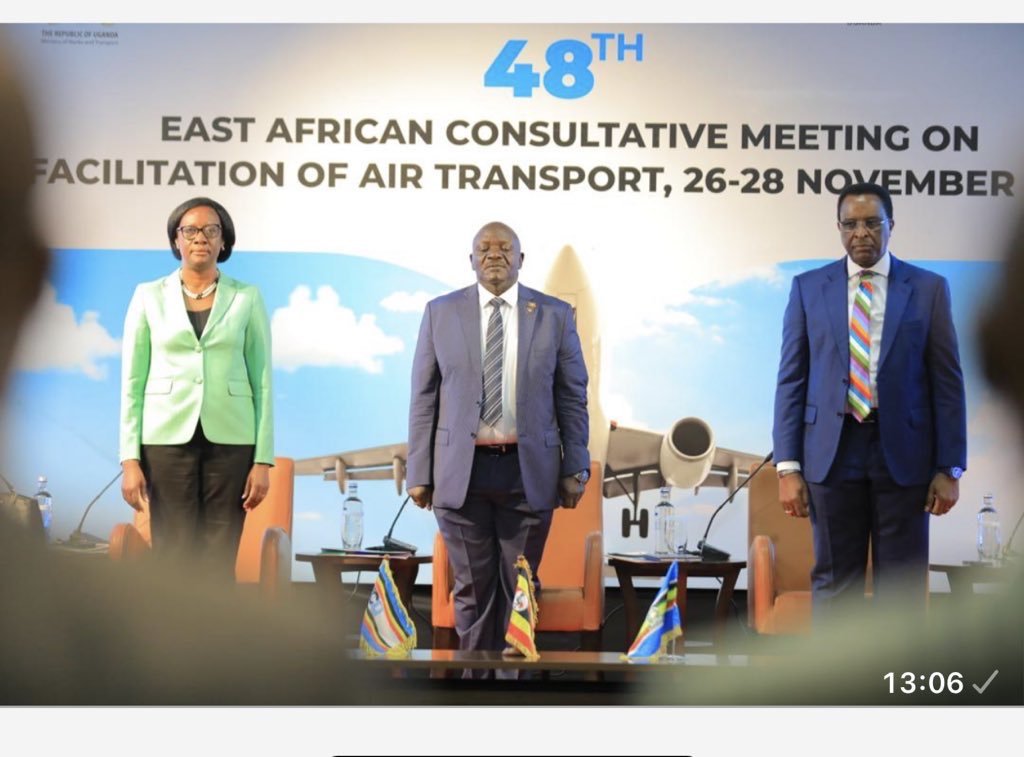 Hon. <a href="/GenWamala/">General Edward Katumba Wamala</a> Minister of Works and Transport, has officially opened the 48th EAC-FAL Meeting.
Member States are gathering to share insights, tackle common challenges, and enhance aviation facilitation across East Africa.
Follow the preceding here ➡️ x.com/mowt_uganda/st…