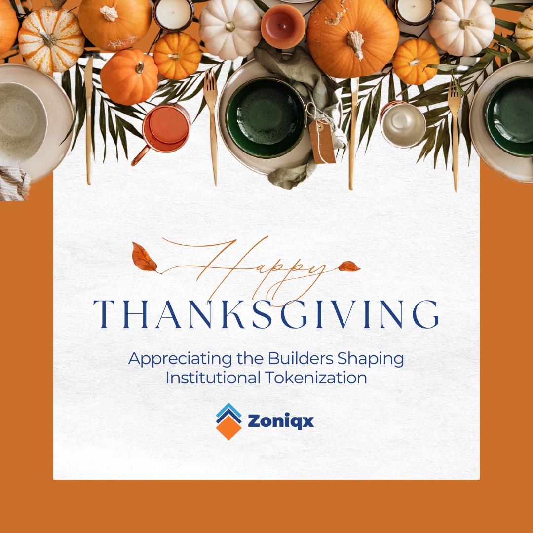 zoniqxinc's tweet image. This #Thanksgiving, we extend our appreciation to the institutions, partners, regulators, and builders shaping the future of compliant #tokenization.

At @zoniqxinc, our work is grounded in the belief that secure, transparent, and regulation-aligned infrastructure is essential…