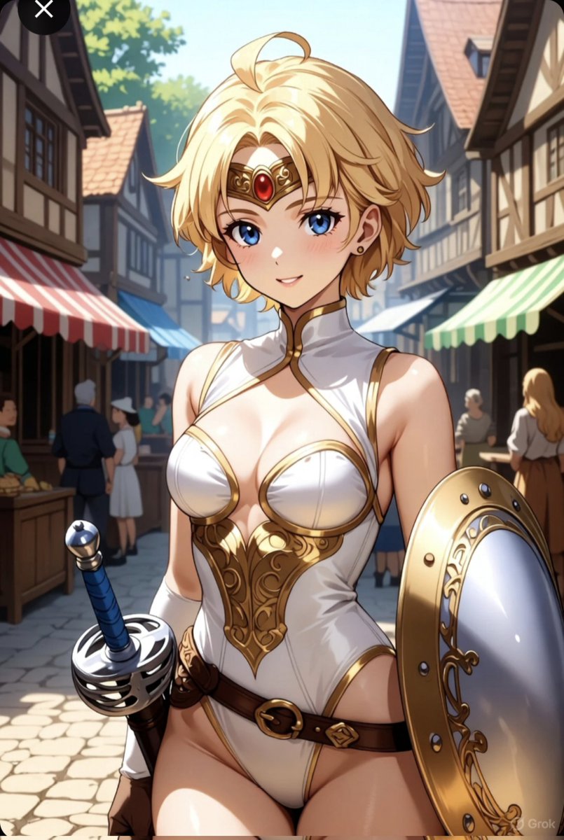 Amyotami_dq10's tweet image. #Grok
#AIイラスト
今日のGrokはドラクエ風の世界で街の人達と会話をしている私🎵
SFW illustration