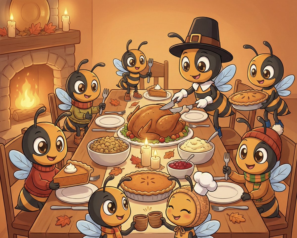 goNativeCC's tweet image. Happy Thanksgiving from the Native Team!

We Love you Beelievers 🐝