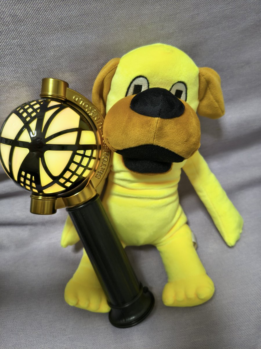 yuyu_ca_fp's tweet image. 黄色い犬届いた(〃ﾉωﾉ)♡
一緒にSixTONESリスパ生配信♪