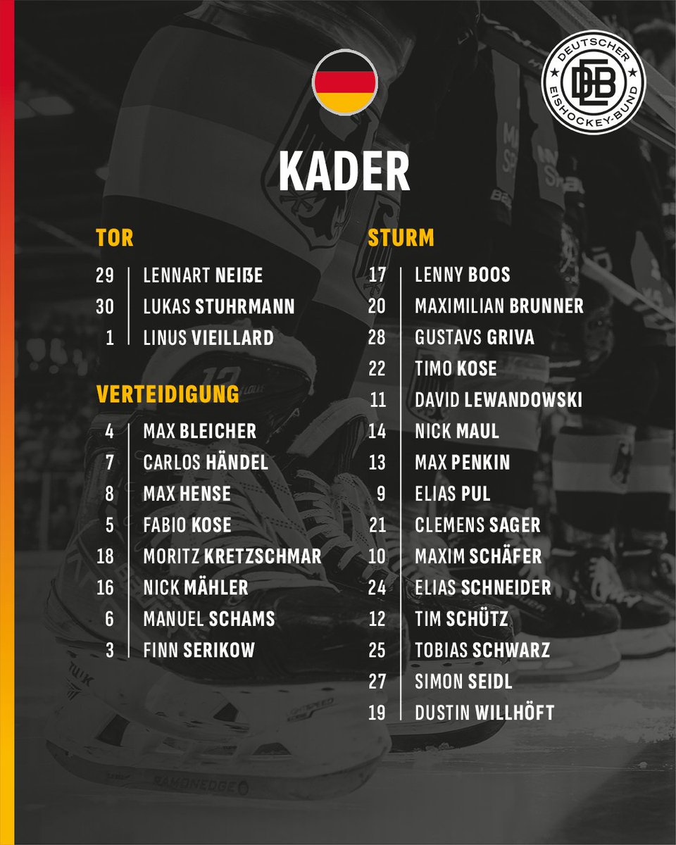 Die Mannschaft um U20-Bundestrainer Tobias Abstreiter startet in wenigen Tagen in die diesjährige WM-Vorbereitung. Die IIHF U20-Weltmeisterschaft 2026 findet vom 26. 12. 2025 bis 5. 1. 2026 in Minneapolis und Saint Paul (USA) statt. Weitere Infos: tinyurl.com/y4tuw8dr