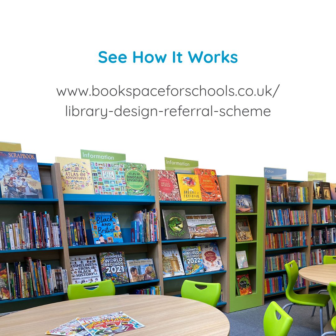 BookSpace's tweet image. 📣 Earn £250 cashback with our new library design referral scheme. Learn more: ow.ly/vshN50Xyzo1
#referralscheme #librarydesign #designservice #wordofmouth #schoollibraries #BookSpace