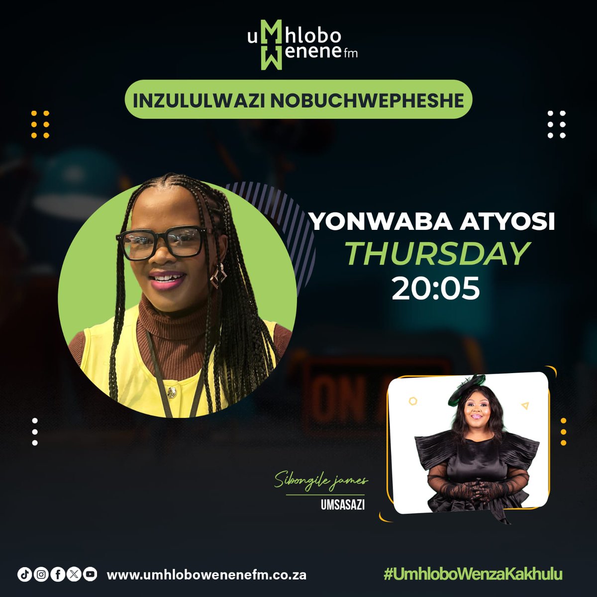 CSIR's tweet image. Catch #TeamCSIR candidate researcher Yonwaba Atyosi tonight between 20:05 and 20:30 on Umhlobo Wenene as she speaks about her role at the 2025 Science Forum hosted by the Department of Science, Technology and Innovation (DSTI).
#SF2025