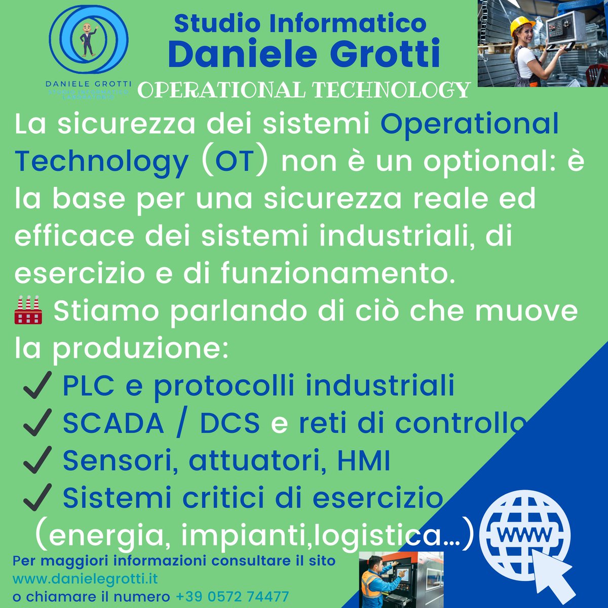 StudioIT_DG's tweet image. 🛠️ OT Security — Operational Technology protetta, industria al sicuro.
.
#OTSecurity #OperationalTechnology #SCADA #PLC #ITStudio #IndustrialSecurity #IDS #FirewallOT #ITsoluzioni #consulenteinformatico #massaecozzile #pistoia #montecatiniterme #studioinformaticodg