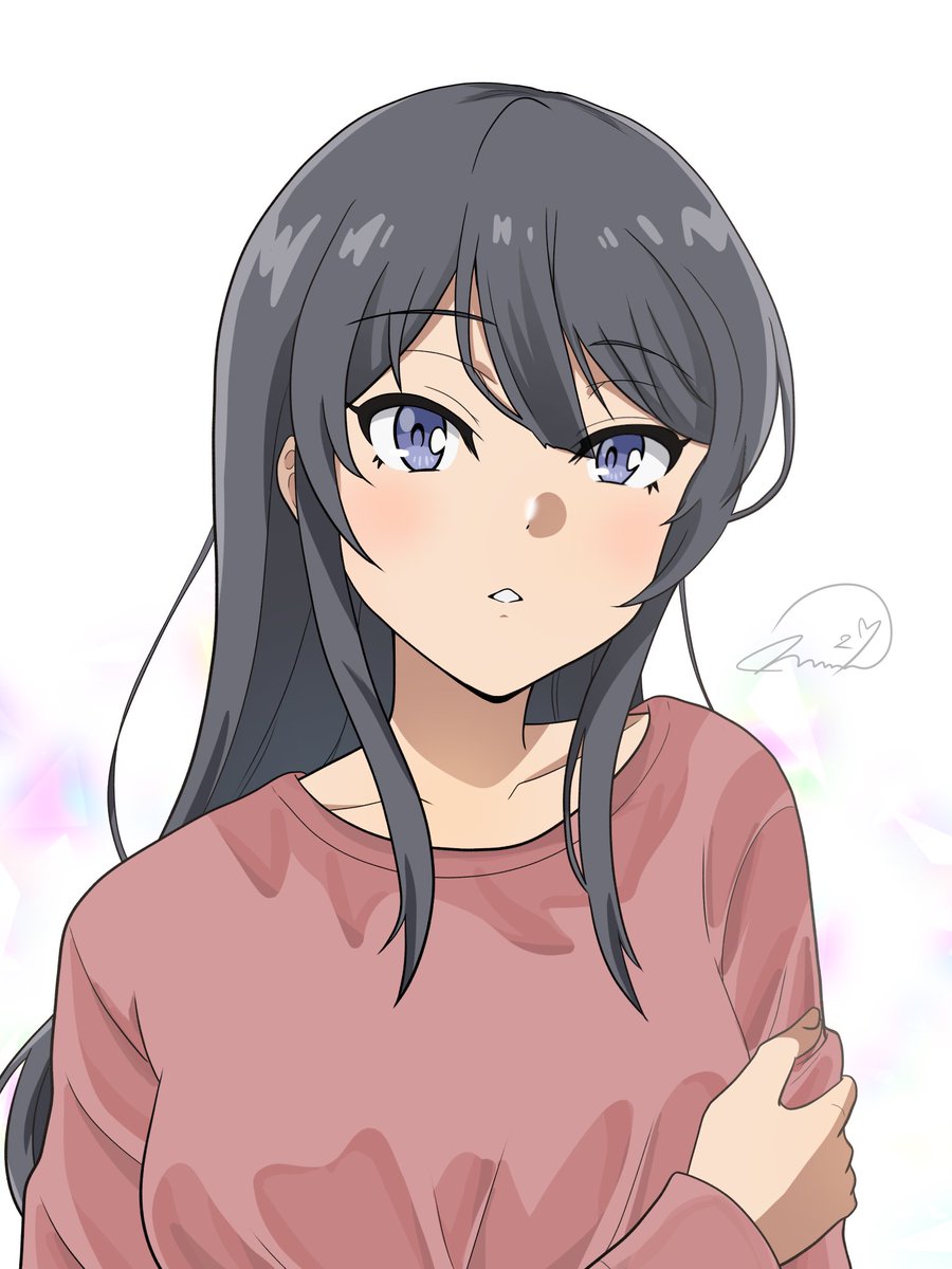 mmm29japan's tweet image. 色気をプラスした麻衣さん🩷

#桜島麻衣 #イラスト 
#青ブタ