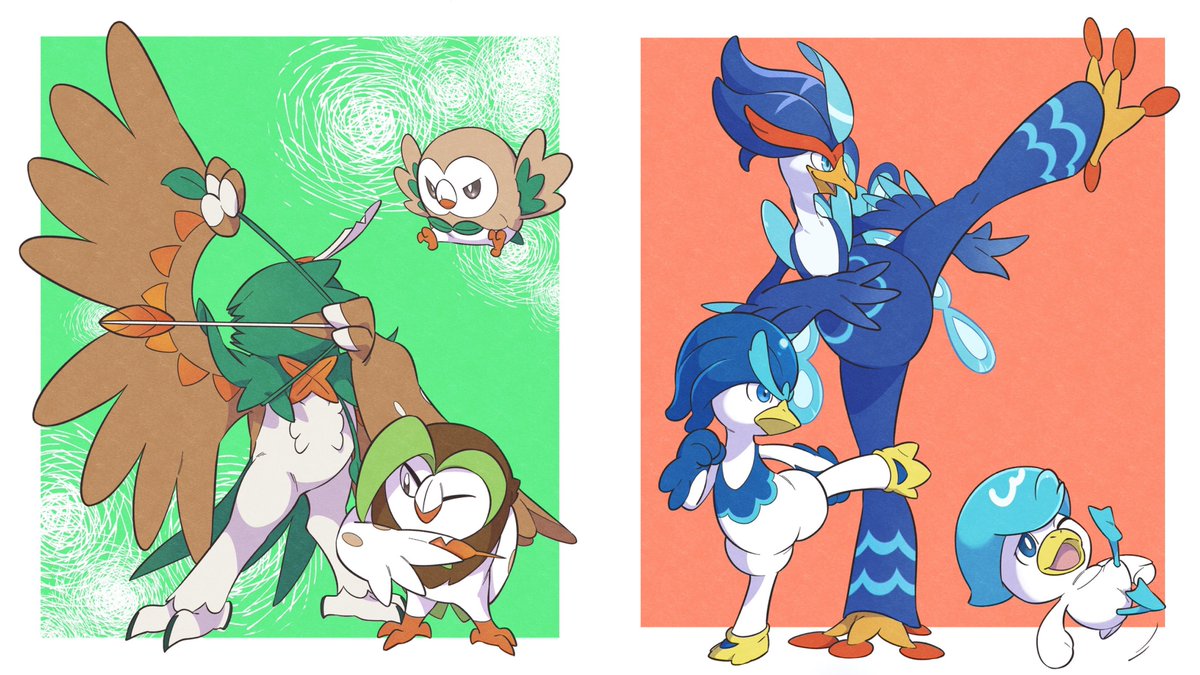 鳥ポケ御三家好き好きシリーズ2