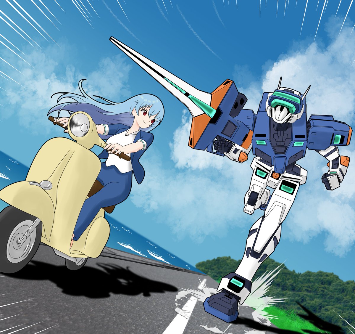 バーチャロン30周年おめでとうございまーす！
過去イラストですけどお祝い！
私自身はあんまり上手く動かせていないんですが、それでも動かして楽しいゲームだと思います。
個人的にはOMGのキャラセレBGM→決定してから発進→ｹﾞｯﾚﾃﾞｨ→In the Blue Skyの流れが物凄く好きです