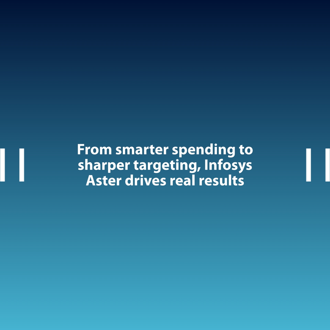 Infosys's tweet image. Discover the power of data-driven insights in marketing! infy.com/4p7JMUW

#InfosysAster #InfluencerMarketing #DigitalInnovation #ClientSuccess #CPGTech #CXRevolution