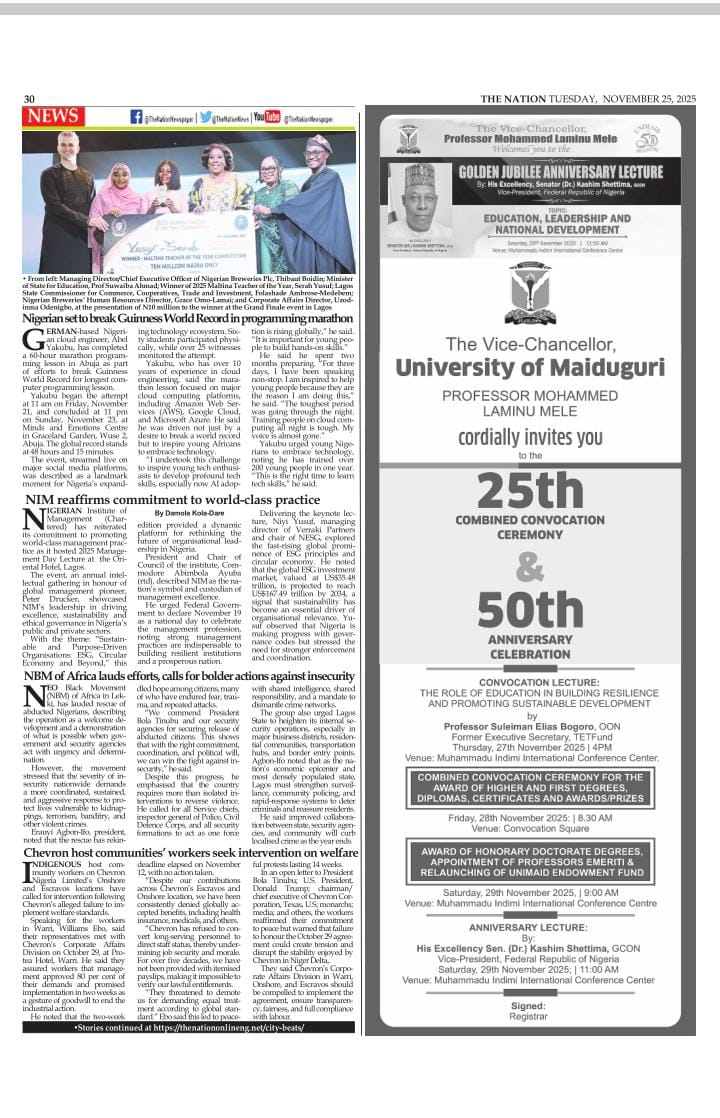 _KingAbel's tweet photo. Big thanks to The Sun, Punch, The Nation, Leadership, National Economy, and Migration Watch for the amazing representation at my GWR attempt 

The Sun: https://t.co/V0f2dGbdsj

The Nation: https://t.co/SjhKNOZgN2

National Econony https://t.co/FSKbqPNzy7

Punch: https://t.co/mHLWxET72Y

Migration Watch https://t.co/lpBcQqWhYT

Leadership: https://t.co/OXweeSEsuU

@nexedge_nigeria 

Guinness World Record - Longest Computer Programming Lesson
