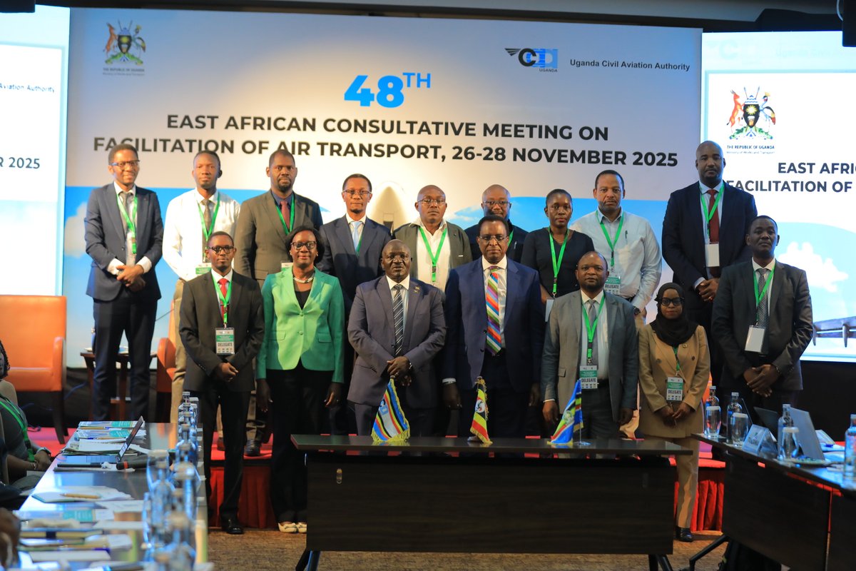 Uganda Hosts the 48th East African Consultative Meeting on Facilitation of Air Transport (EAC-FAL)

Uganda, through the Ministry of Works and Transport and Uganda Civil Aviation Authority, is pleased to host the 48th East African Consultative Meeting on Facilitation of Air