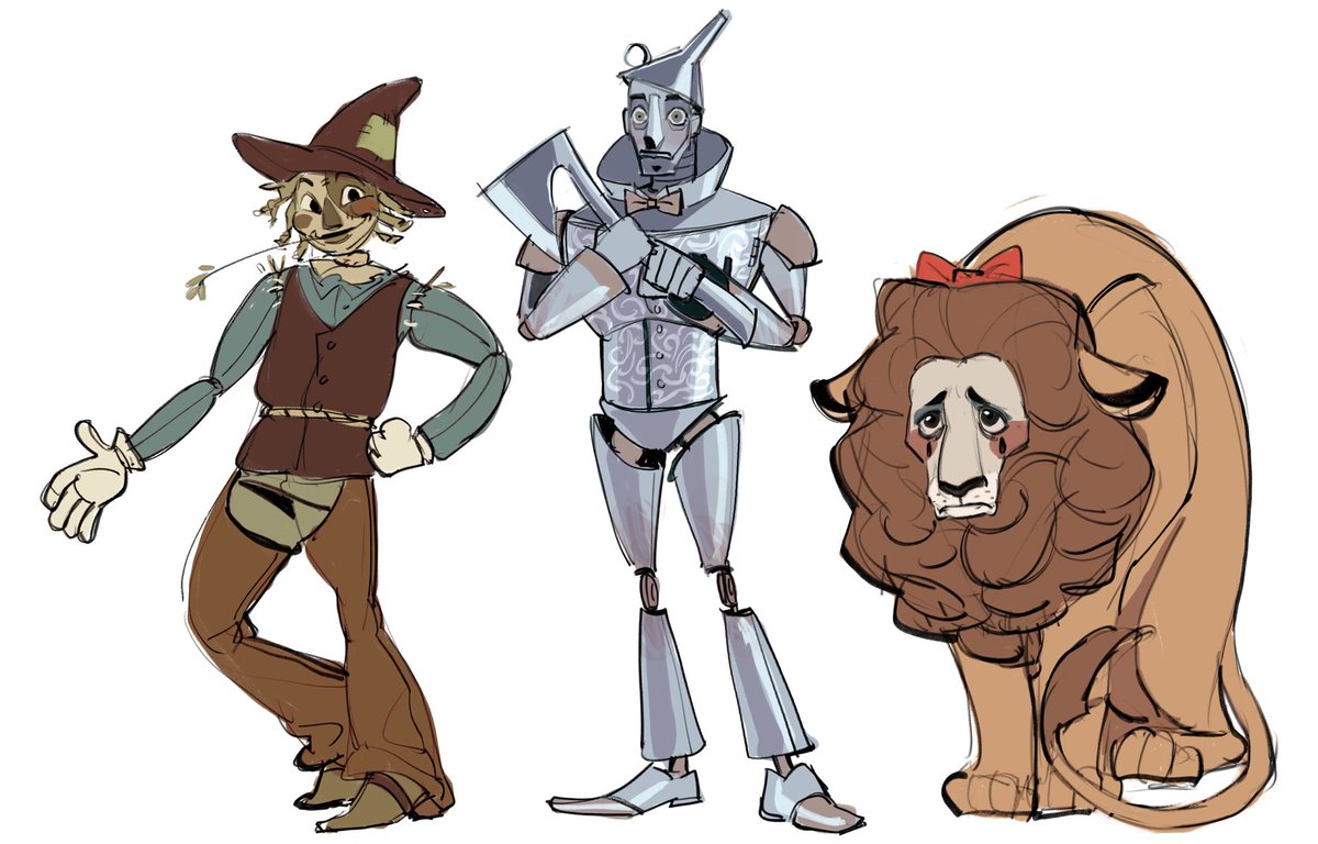 Breen_Tomi's tweet image. Tin man and scarecrow used to be my childhood crush 😅
