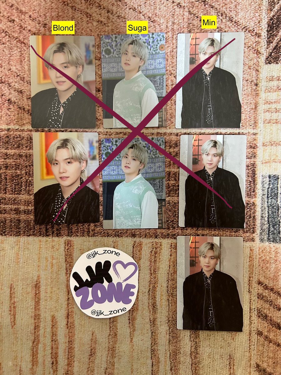 jjk_zone's tweet photo. RANDOM BTS MINI PCs

P20 each 
* Sowoozoo Seokjin: 3 A; 2 B; 
* PTD Group: 3 taekooknamseok; 2 yoonjinmin 
* PTD Namjoon: 2 hoodie; 2 dimple; 3 joonie; 3 green
* PTD Yoongi: Min

💌 Reply or DM to claim (quantity + labels on photo)

🏷️ wts bts lfb rm jin suga jhope jimin v jungkook namjoon seokjin yoongi hoseok taehyung sale ph