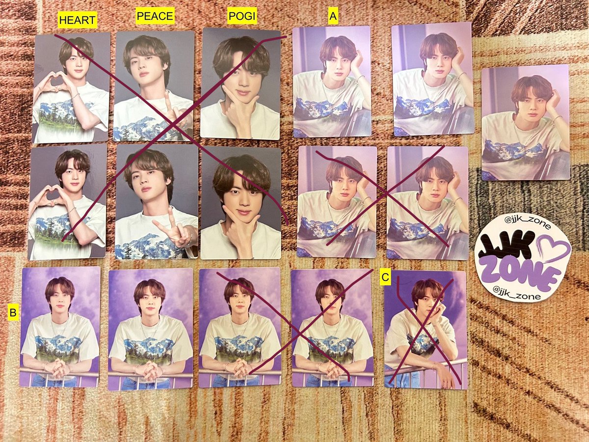 jjk_zone's tweet photo. RANDOM BTS MINI PCs

P20 each 
* Sowoozoo Seokjin: 3 A; 2 B; 
* PTD Group: 3 taekooknamseok; 2 yoonjinmin 
* PTD Namjoon: 2 hoodie; 2 dimple; 3 joonie; 3 green
* PTD Yoongi: Min

💌 Reply or DM to claim (quantity + labels on photo)

🏷️ wts bts lfb rm jin suga jhope jimin v jungkook namjoon seokjin yoongi hoseok taehyung sale ph