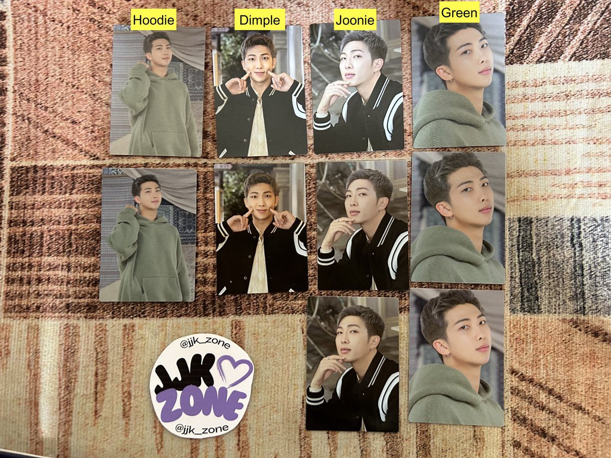 jjk_zone's tweet photo. RANDOM BTS MINI PCs

P20 each 
* Sowoozoo Seokjin: 3 A; 2 B; 
* PTD Group: 3 taekooknamseok; 2 yoonjinmin 
* PTD Namjoon: 2 hoodie; 2 dimple; 3 joonie; 3 green
* PTD Yoongi: Min

💌 Reply or DM to claim (quantity + labels on photo)

🏷️ wts bts lfb rm jin suga jhope jimin v jungkook namjoon seokjin yoongi hoseok taehyung sale ph