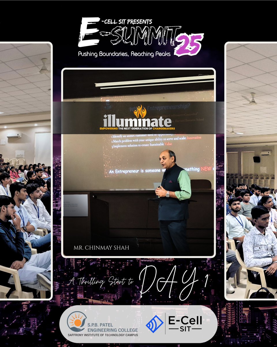 ecell_sit's tweet image. Day 1 of #ESummit25 was electric. The Illuminate Workshop, organized in collaboration with @ecell_iitb gave us the frameworks to start building real value.

Huge thanks to @SaffronyInstitute for backing our vision! 

#ecell #nec #entrepreneurship #esummit #workshop #illuminate