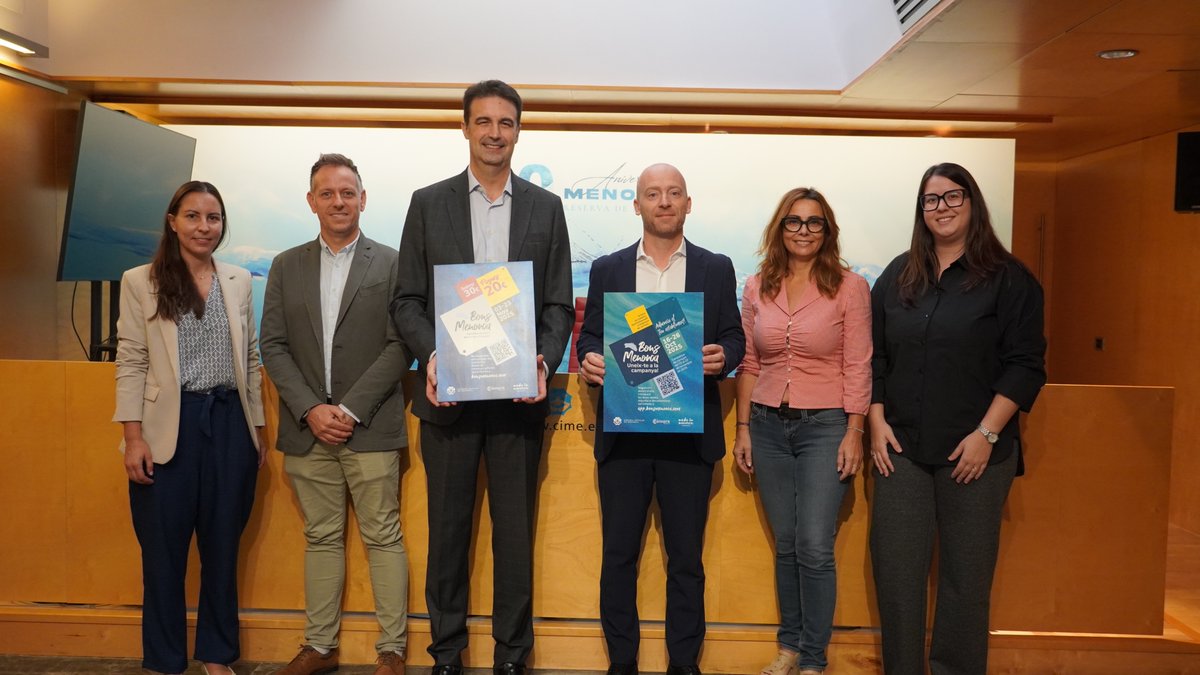 La Campanya de Bons Menorca 2025 genera més de 570.000 euros en vendes al comerç local 🛍️

En total, es van bescanviar 12.319 bons, que representen el 98,55% dels posats en circulació.

Segueix llegint: cime.es/Contingut.aspx…