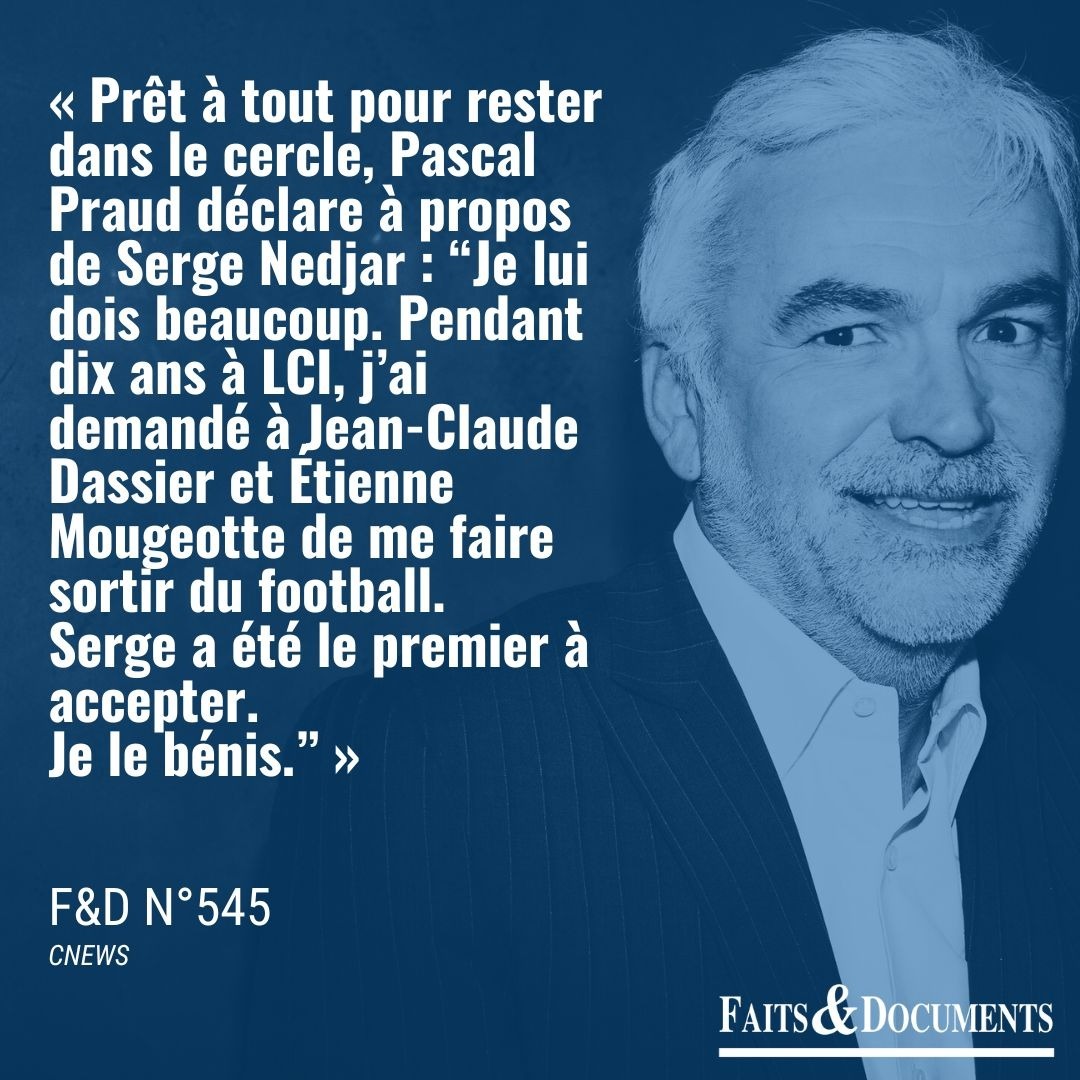 faitsetdocs's tweet image. 🔍 Parce que tout est déjà dans le 📰 F&amp;amp;D n°545⬇️
faitsetdocuments.com/catalogue/545

#CNews #Football #heuredespros #Nedjar #Bollore