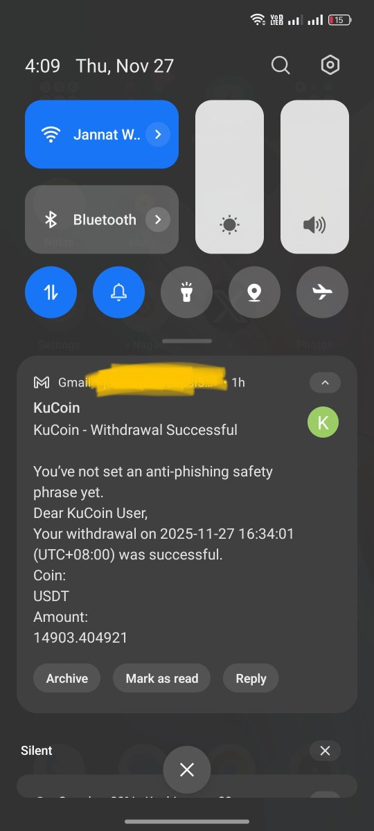 JannatullFerdo1's tweet image. Today I withdraw 14900$+ from KuCoin to MEXC Exchange. As soon as the withdrawal was completed and the deposit reached MEXC, My MEXC account got restricted. This is my Hard Earned money. I want my funds Back 
@MEXC_Official 
@cecilia_hsueh