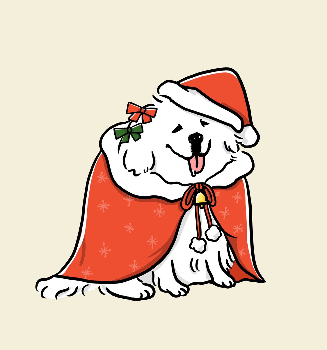 seikosense's tweet image. #グレートピレニーズ　#GreatPyrenees #クリスマス犬