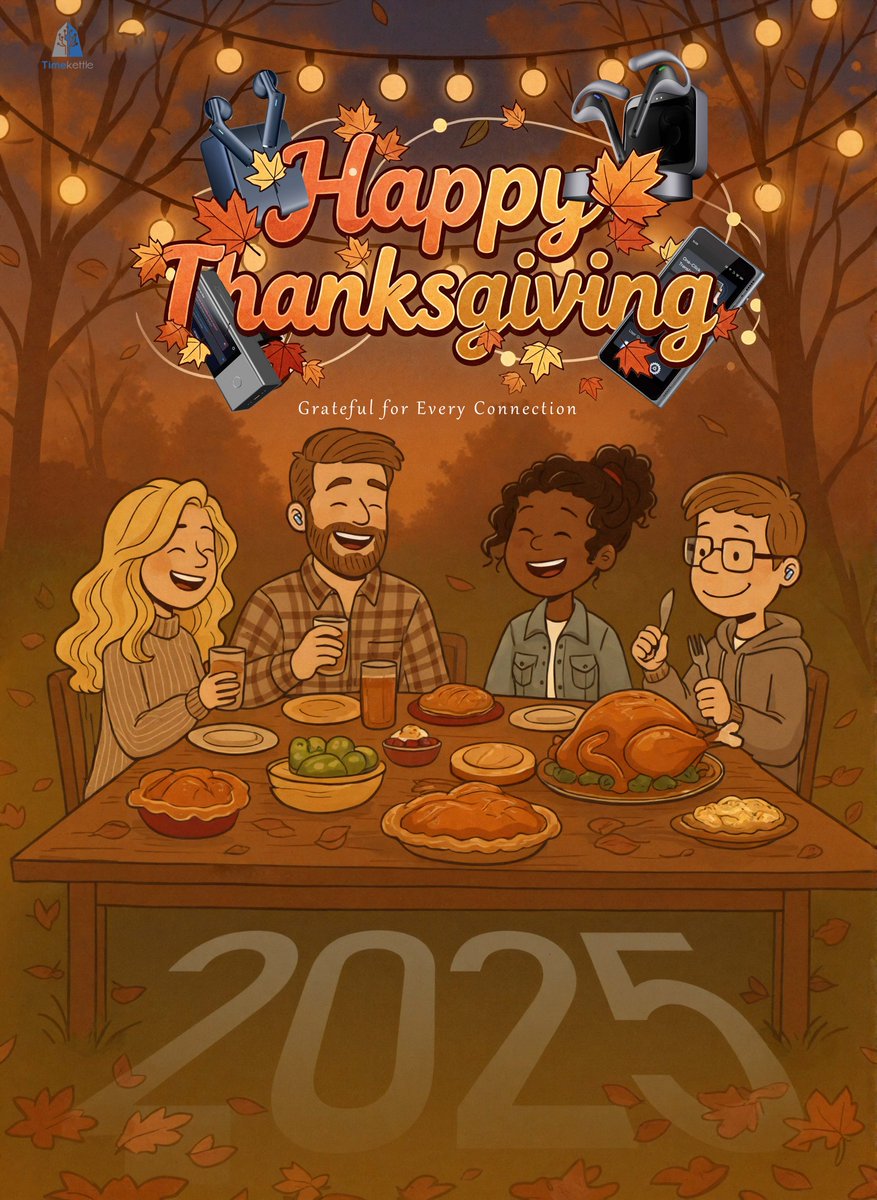 TimekettleTech's tweet image. This Thanksgiving, we just want to say… thank you.
Thank you for trusting us to bridge your conversations and connections.
Wherever you are in the world today, we hope your day is filled with warmth, good food, and even better company. 🧡
Happy Thanksgiving from all of us at…
