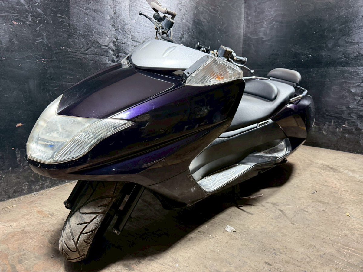 07112140Y ヤマハ 紫 マグザム250 社外マフラー！ 社外ハンドル