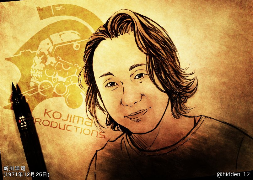 1971年12月25日は
『KOJIMA PRODUCTIONS』(<a href="/KojiPro2015/">KOJIMA PRODUCTIONS</a>)
イラストレーター・アートディレクター：新川洋司さんの誕生日🎂🎉✨

▽2019,12,25 Painted.